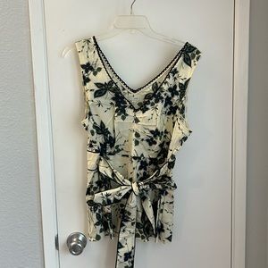 Floral top from Anthropologie